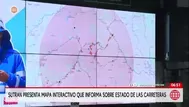 Sutran alerta sobre vías bloqueadas con mapa interactivo digital
