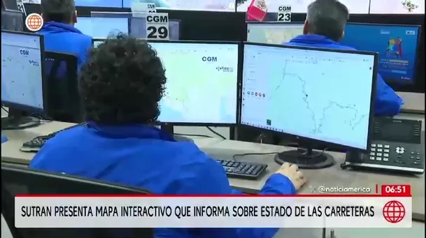 Sutran activa mapa interactivo para alertar sobre riesgos en la red vial/ América Noticias