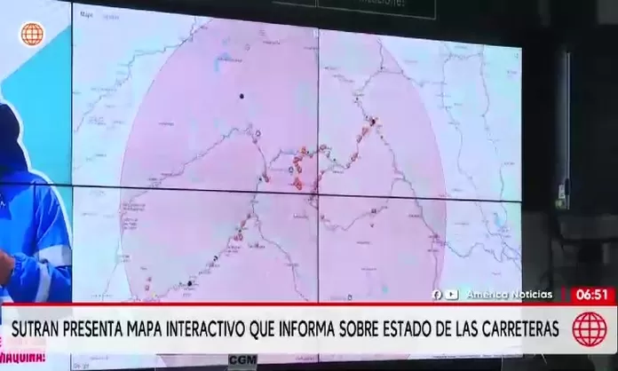Sutran lanza mapa interactivo para alertar sobre carreteras