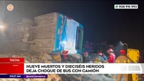 Accidente de tránsito en Tacna. Foto y video: América Noticias