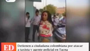 Según el chofer, la joven tomó el servicio de taxi pero durante el trayecto lo atacó. No solo eso,  provocó daños a la unidad