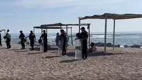 Policía intervino en la playa El Planchón. Video: Canal N