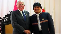 PPK y Evo Morales. Foto: Difusión