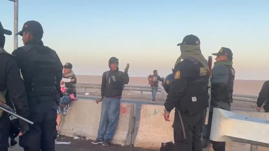 Ciudadanos colombianos buscaron provocar a efectivos policiales en la frontera / Fuente: Canal N