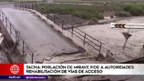 Población de Mirave pide mejorar y reparar las vías y carreteras. Foto: América TV