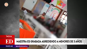 Profesora fue captada agrediendo a sus estudiantes | Video: América Noticias