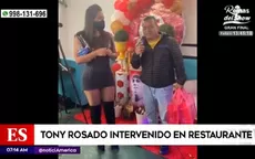 Tacna: Tony Rosado fue intervenido en un restaurante junto a sus músicos - Noticias de tony-vega