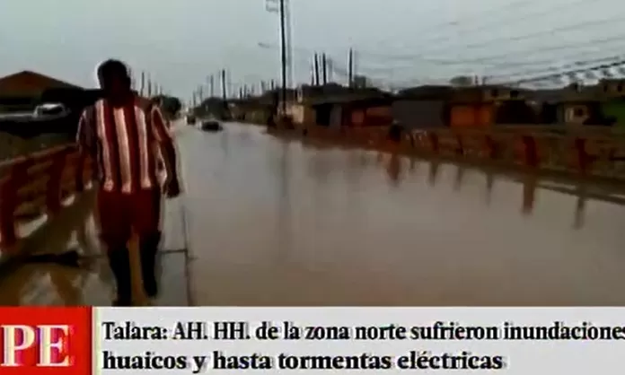 Talara: AA.HH. del cono norte quedaron inundados tras lluvias