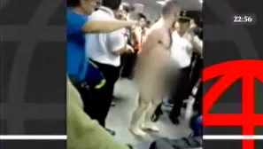 Extranjero se desnudó en el aeropuerto de Tarapoto.