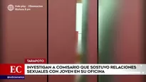 Esta vez el comisario fue sorprendido con una joven dentro de la sede policial