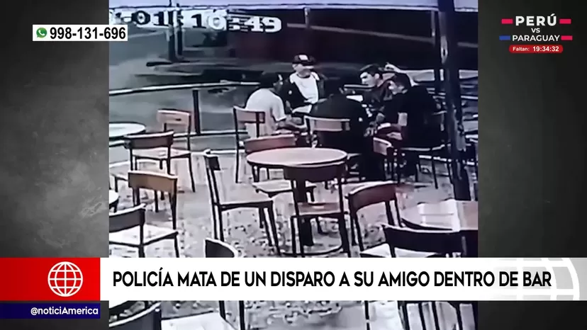 Tarapoto: Policía mata de un disparo a su amigo dentro de un restobar
