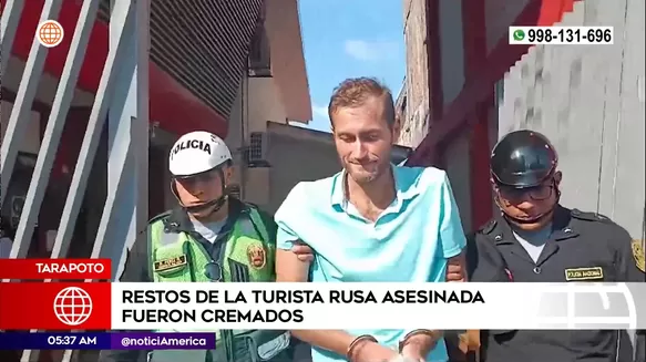 Restos de turista rusa asesinada fueron cremados. Foto: América Noticias