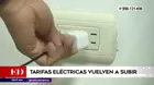 Tarifas eléctricas vuelven a subir