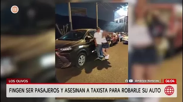 Asesinan a taxista en Los Olivos tras cita por app de taxi/ América Noticias