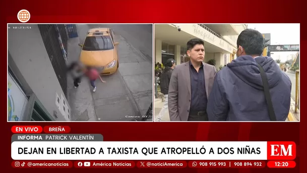 Dejan en libertad a taxista que atropelló a dos niñas en San Martín de Porres. Foto: América Noticias