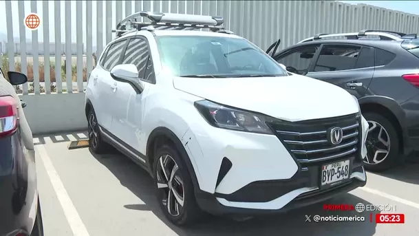 Taxista atropella a policía y fiscalizador en aeropuerto Jorge Chávez. Foto: América Noticias