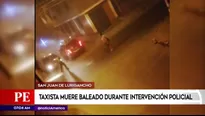 Taxista baleado en intervención policial. América Noticias