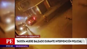 Taxista baleado en intervención policial. América Noticias