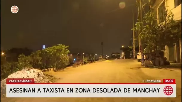 Asesinan a taxista atado de mano en calle oscura de Manchay/ América Noticias Asesinan a taxista atado de mano en calle oscura de Manchay/ América Noticias