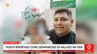 Taxista reportado como desaparecido fue hallado sin vida