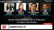 Audios de congresistas sobre el TC. Foto: América TV