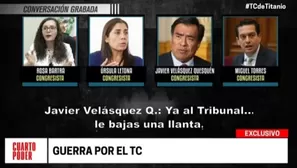 Audios de congresistas sobre el TC. Foto: América TV