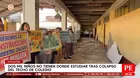 Techo de colegio colapsó en Ayacucho