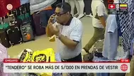 Tendero roba más de 1300 soles en ropa en Chiclayo