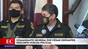 César Cervantes, comandante general de la Policía Nacional. América Noticias