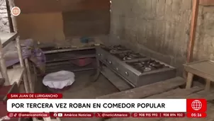 Tercer robo al comedor popular en San Juan de Lurigancho genera alarma. Foto y video: América Noticias