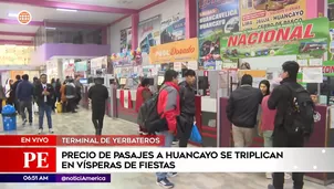 Precios de pasajes al alza por Fiestas Patrias. Foto y video: América Noticias