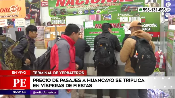 Precios de pasajes al alza por Fiestas Patrias. Foto: América Noticias