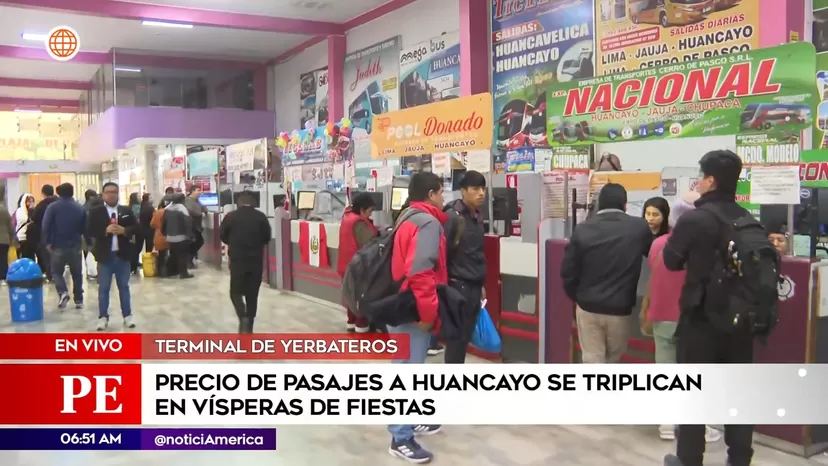 Terminal de Yerbateros: Precios de pasajes se triplican en vísperas de Fiestas Patrias