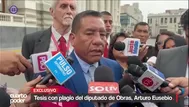 La tesis con plagio del diputado de Obras, Arturo Eusebio
