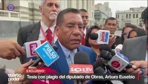 La tesis de maestría del diputado Arturo Eusebio, del partido Obras, registra un 65 % de similitud según un análisis con Turnitin. Un especialista identifica secciones plagiadas de trabajos escolares, investigaciones académicas e incluso agradecimientos de una tesis extranjera. Video: Cuarto Poder