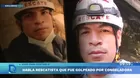 El testimonio del rescatista que sobrevivió a la caída de una congeladora