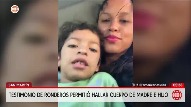 Testimonio de ronderos permitió hallar cuerpos de madre e hijo en San Martín. Foto: América Noticias Testimonio de ronderos permitió hallar cuerpos de madre e hijo en San Martín. Foto: América Noticias
