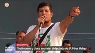 Testimonios y chats acorralan al diputado de JP, Pérez Mallqui