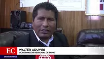 Walter Aduviri, gobernador de la región Puno.