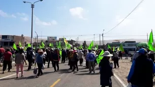 Pobladores de Islay acatan desde el15 de julio una paralización indefinida. Foto referencial: El Comercio