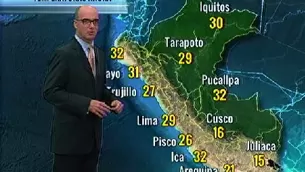 Abraham Levy da los pronósticos del tiempo en América Noticias