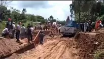 Carretera Federico basadre bloqueada por lluvias. Canal N