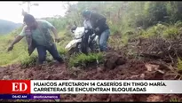 Huaicos en Tingo María. Foto: América Noticias