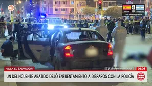 Tiroteo en Villa El Salvador deja un delincuente abatido. Foto y video: América Noticias