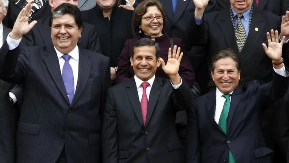 Humala, Garc&iacute;a y Toledo. Foto: Per&uacute;21