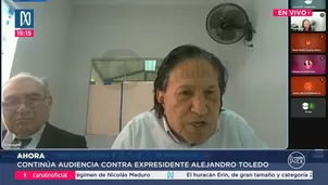 Alejandro Toledo niega acusaciones por caso Ecoteva y acusa a Maiman