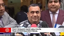 Tony Rosado acudió a la Fiscalía.