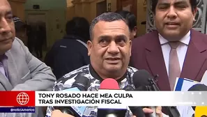 Tony Rosado acudió a la Fiscalía.