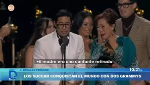 Tony Succar y su madre Mimy conquistan los Grammy Latinos. Foto y video: América TV