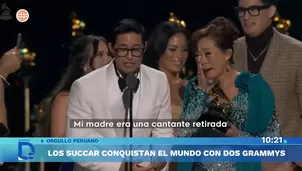 Tony Succar y su madre Mimy conquistan los Grammy Latinos. Foto y video: América TV